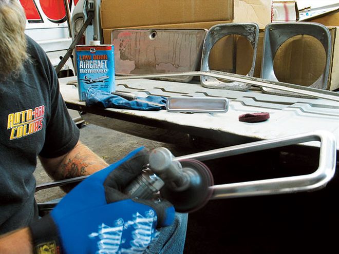 restoring A 1968 Chevrolet polishing Pieces