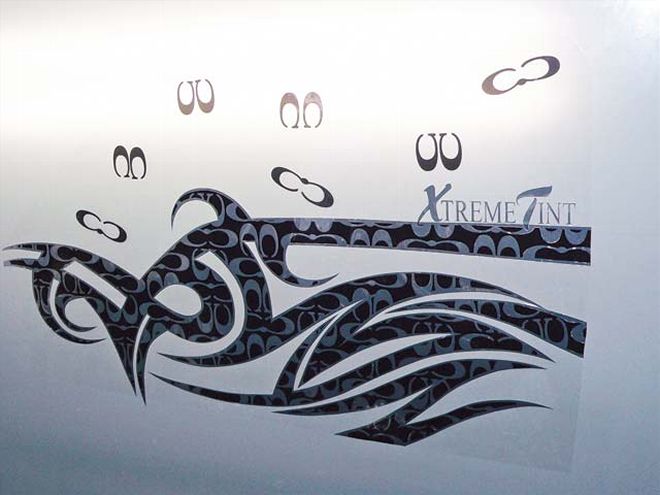 Custom Graphic Window Tint Install - Xtremely Graphic
