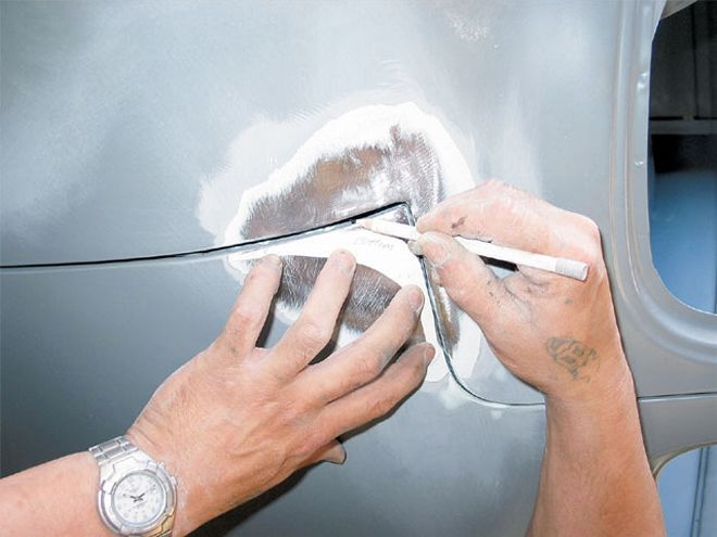 Rounded Door Corners On A 1956 Ford F-100 - Round And Round