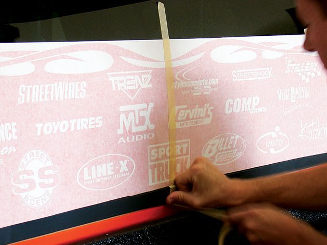 Back Window Sponsor Decal from Ultimate Design - Show Stickers