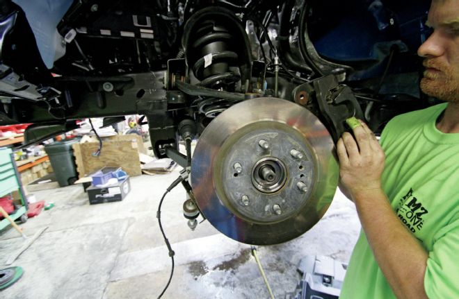 Front Caliper Removed