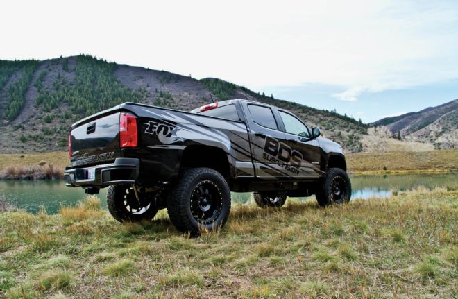 Bds Lifted 2015 Chevy Colorado Rear Three Quarter