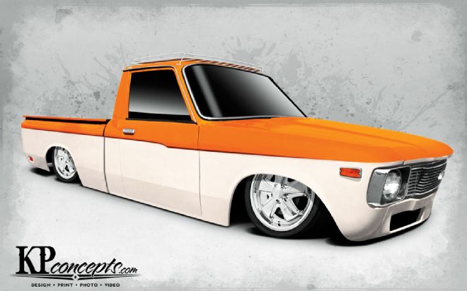 1302mt 01 Chevy Luv Four Link Render