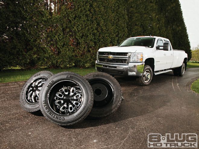 work Horse Upgrade Wheel Tire And Shock Installation weld Racing Wheels With 2007 Chevrolet Silverado 3500 Hd