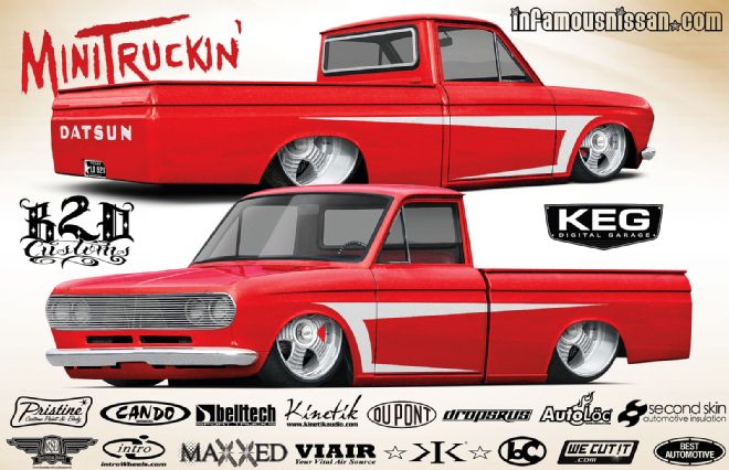 sema Slugfest 1971 Datsun 521 Render