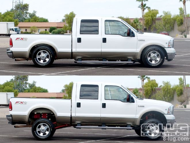 Chassis Tech Airbag Kit on a 2005 Ford F-350 - Tow With Ease