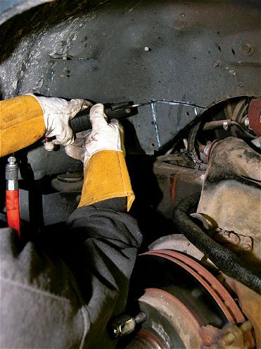 Relocating the Front Shocks on a Chevy S10 - On The Rebound