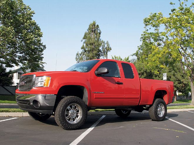 2007 Gmc Sierra Lift front Drivers Side View