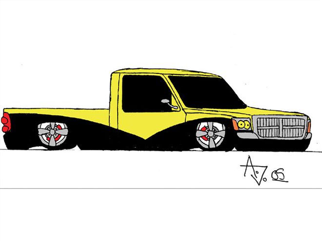 letters To The Editor January 2007 truck Drawing