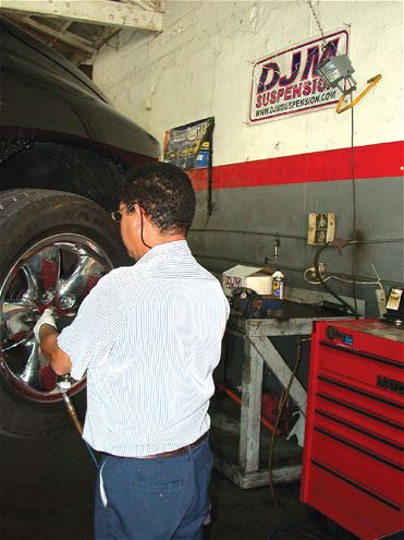 DJM Lowering Kit on a Dodge Ram - Mild Lows
