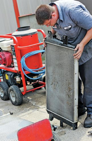 How To Clean A Stack Of Cooling Cores Intercooler Cleaning