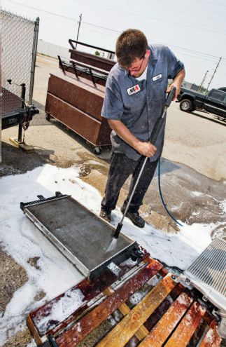 How To Clean A Stack Of Cooling Cores Intercooler Cleaning