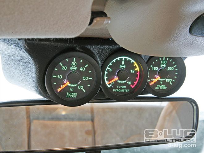 Gauges, Intake & Exhaust on a 2000 Ford F-350 - The Big Three