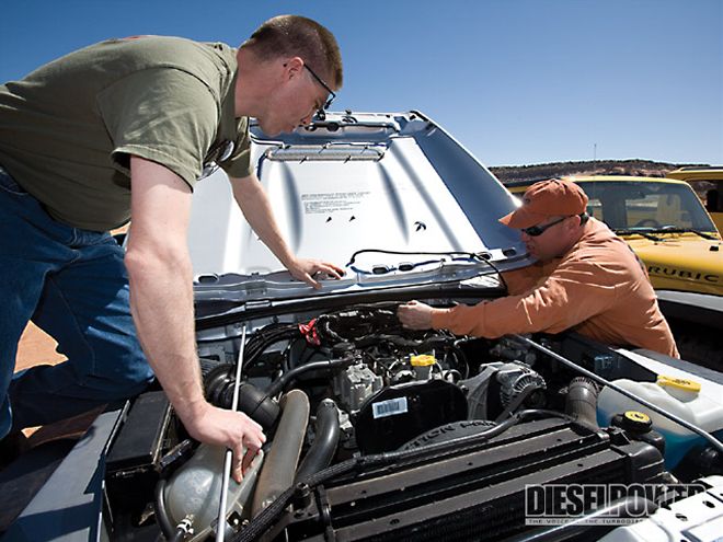 jeep Diesel Engine Swap underhood