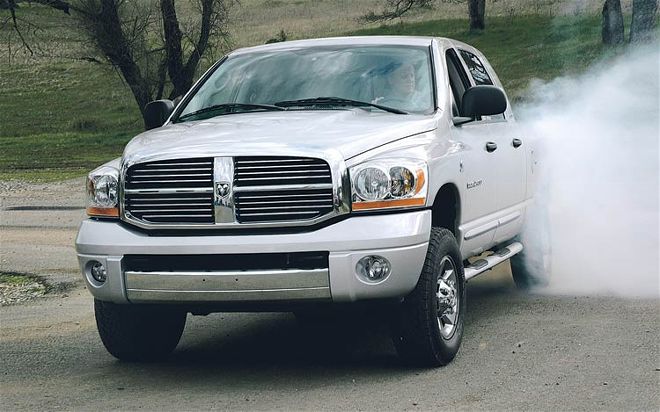 2006 Dodge Ram Megacab burnout