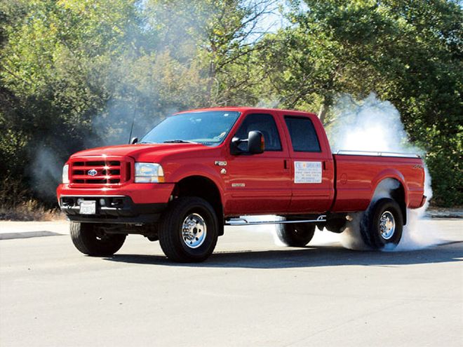 2003 Ford F350 burning Out