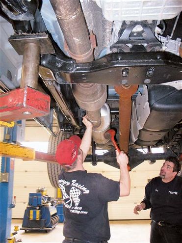 Dodge Ram Diesel Undercarriage Stock Exhaust Removal
