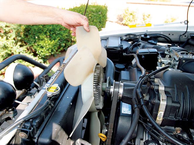 Electric Cooling Fan Install on a Toyota Tacoma - Rotational Mass Reduction