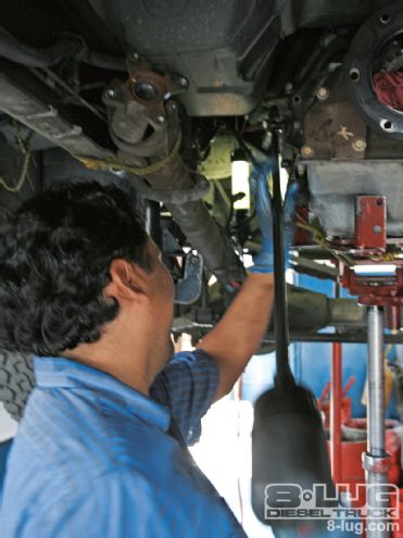 Ford F350 Transmission Swap - The Big, Purple Tranny