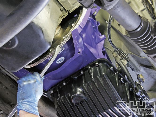 Ford F350 Transmission Swap - The Big, Purple Tranny