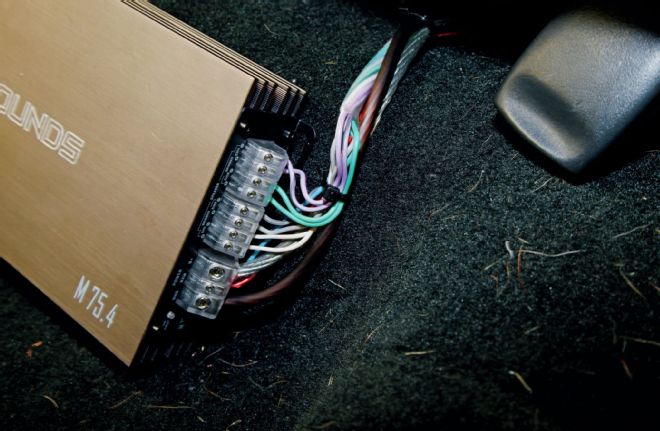 Speaker Wires Ran To Amp