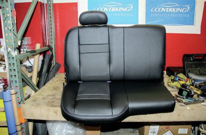 Covered Rear Seat Completed