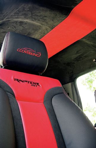 Coverking Leather Raptor Seats Installed