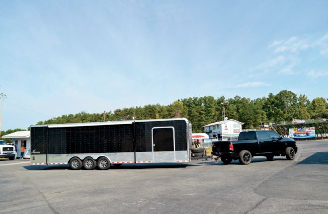 Ram Turning With Long Trailer