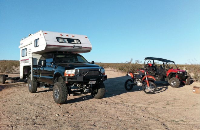 2001 Ford F 250 With Camper With Utv And Dirt Bike