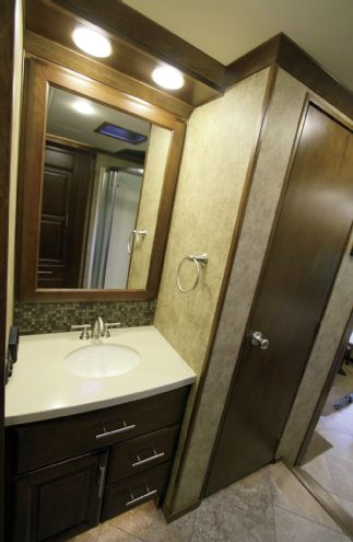 Continental Coach Fifth Wheel Trailer Bath Area