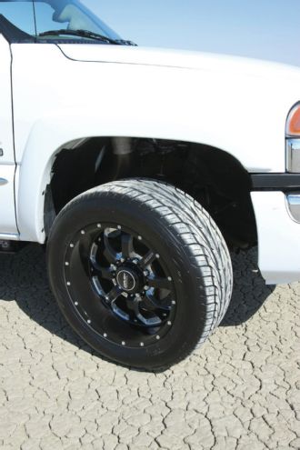 PPE 2006 GMC Sierra Record Breaking Trailer Haul Front Wheels