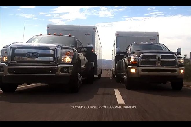 2015 Ford F-350 Super Duty Drag Races Competition -- Video