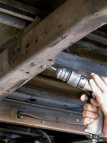 Fuel Tank And Receiver Hitch On A 1972 Chevy Suburban - Tank And A Hitch